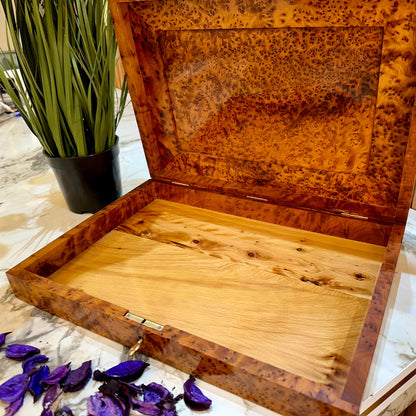 Jewelry wooden Box Organizer with key luxury box