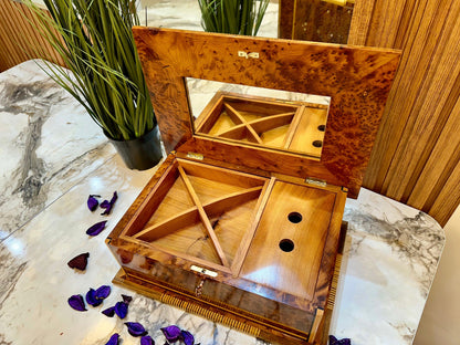 Jewelry Wooden Box Gift Box with Mother of Pearl Inlay